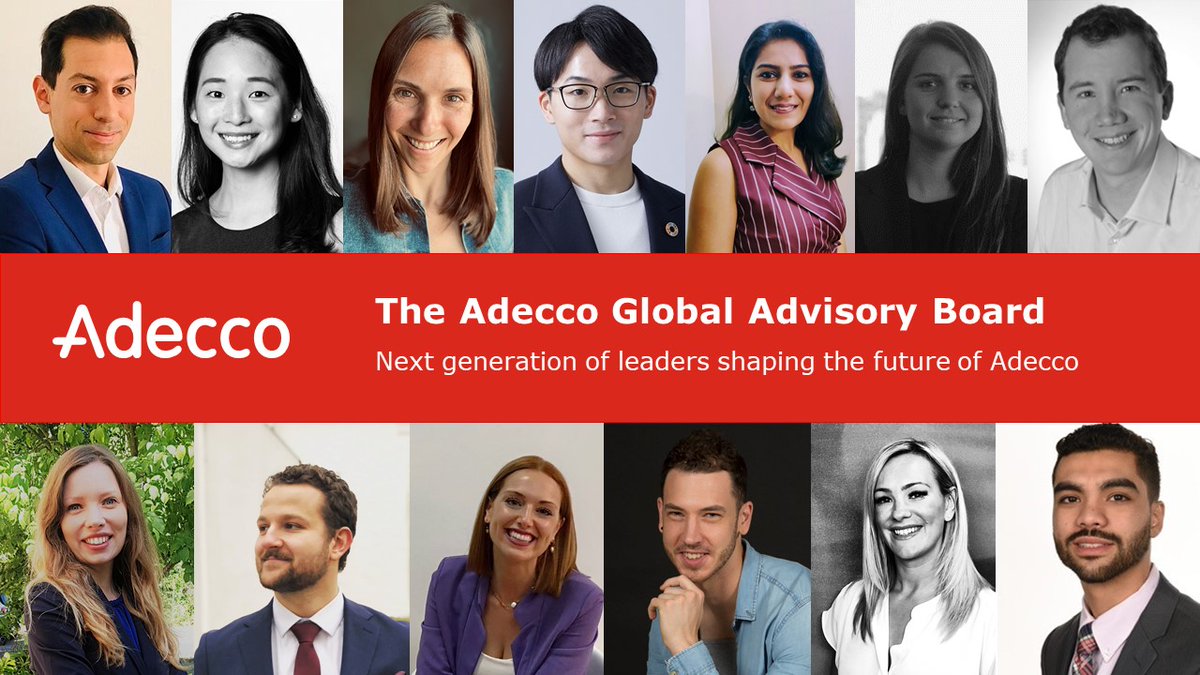 I am very proud to welcome the 1st global Adecco Advisory Board. 13 talents from all around the world will put themselves in the shoes of global leaders. Their role: challenge the leadership team, bring new perspectives &amp; co-drive our strategy. Welcome to you all!