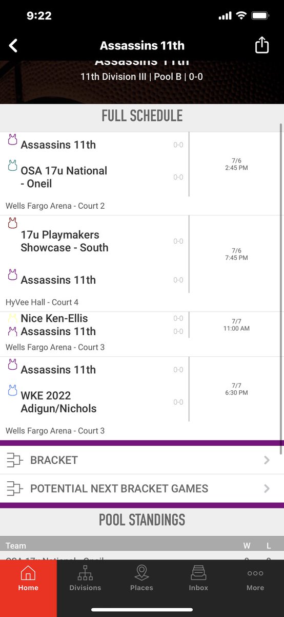2022 Assassins schedule for battle of the best!! Come check em out.<a href="/mckinleys35/">McKinley Sanders</a> <a href="/ashton_judd/">ashton judd</a> <a href="/Ashcole22/">Ashlyn Jones</a> <a href="/thelizsheehan/">Liz Sheehan</a> <a href="/BellaJadwin/">Bella Jadwin</a> <a href="/haileyshannon28/">Hailey Shannon</a> <a href="/woolsey_abby/">abby woolsey</a> <a href="/Keenalowe12/">keenalowe_12</a> <a href="/ericjudd21/">Eric</a>