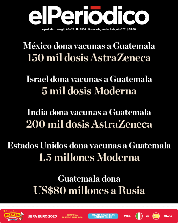 el_Periodico's tweet photo. Sigue el link para leer la nota del día: https://t.co/bGW1qvHYDD https://t.co/yD7m0R8ni0