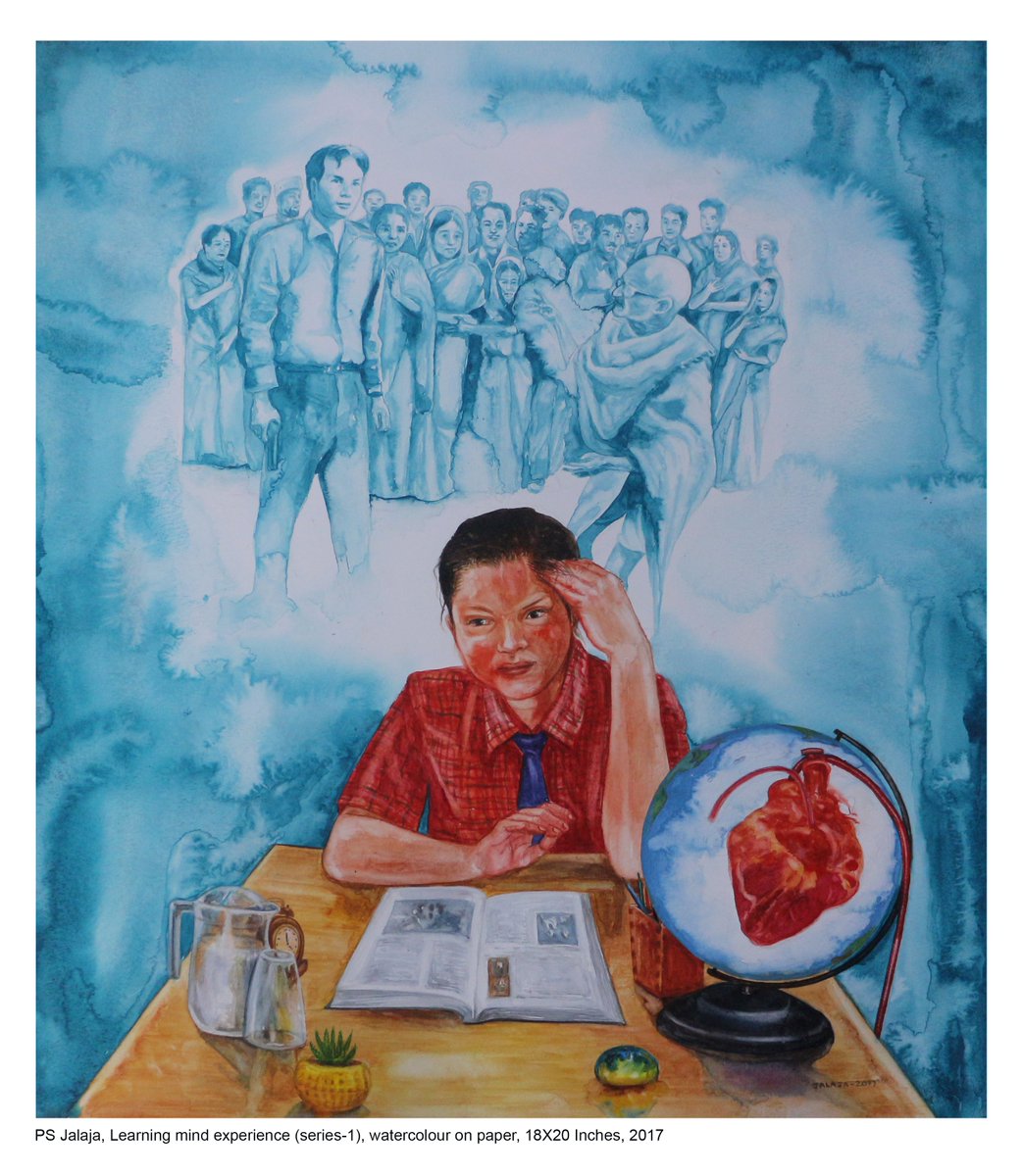 PSJalaja's tweet photo. Learning mind experience

Learning mind experience is a painting series that is an outcome of the belief that humans will be made aware of the development of their human race, about the nation’s history, independence and the identity of the others.

#womenart #myworks #india https://t.co/gEpaKzHx0x
