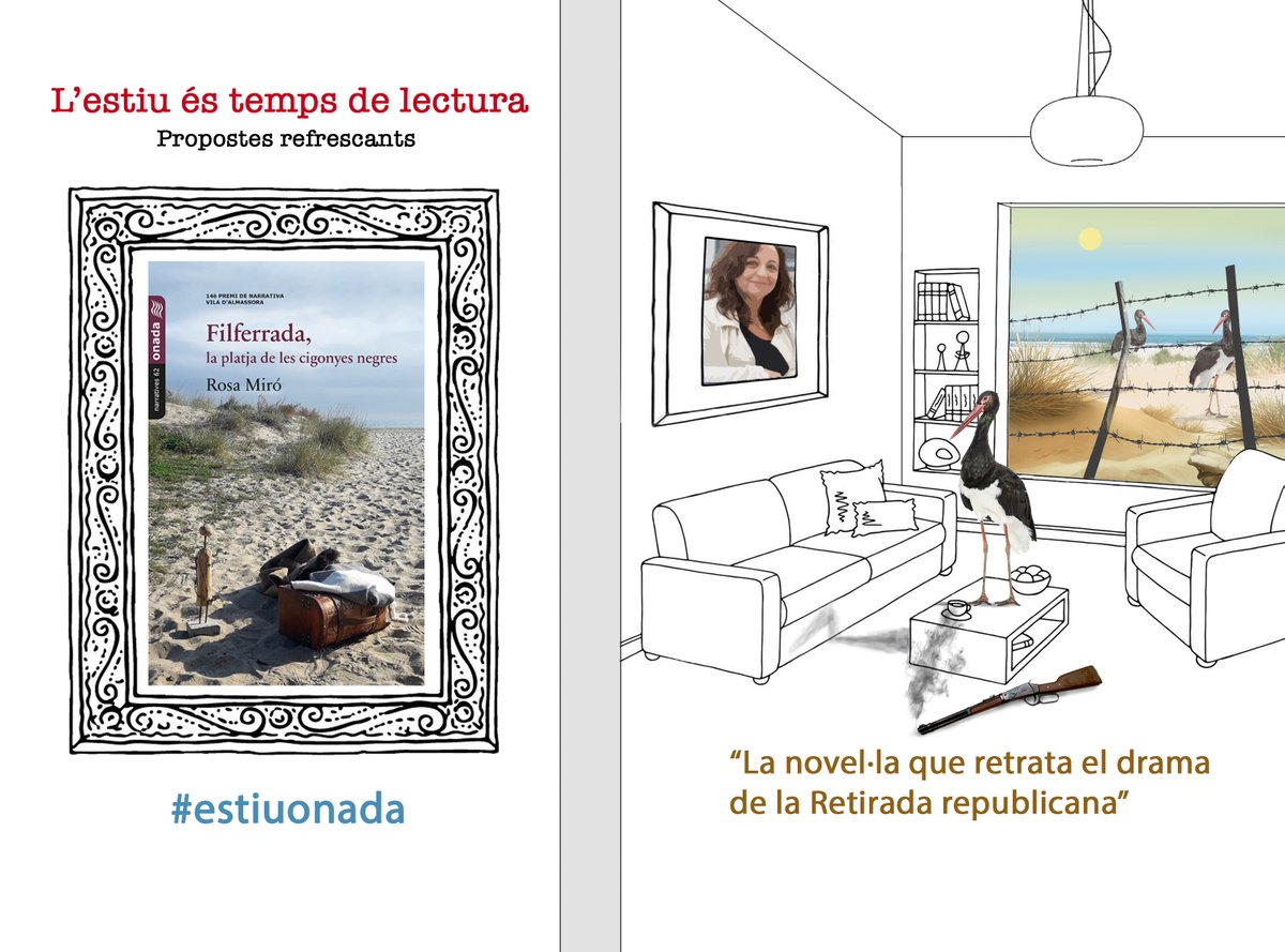 Recomanacions d'estiu! 🌞😀

A "Filferrada, la platja de les cigonyes negres", Rosa Miró <a href="/rosetamiro/">Rosa Miró Pons</a> ha novel·litzat el drama de la Retirada republicana de 1939 i l'exili als campaments del Rosselló. 

Va ser Premi de Narrativa Vila d'Almassora.