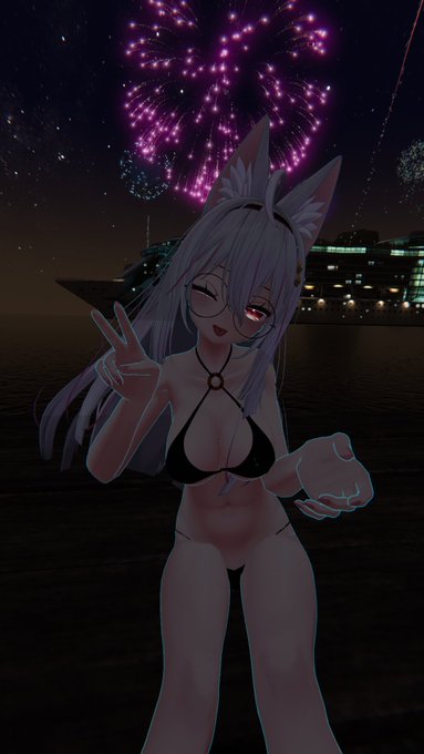 @Arashi_D_Akira 僕のビキニ姿画像だよ!VRCのすがただけど!! 