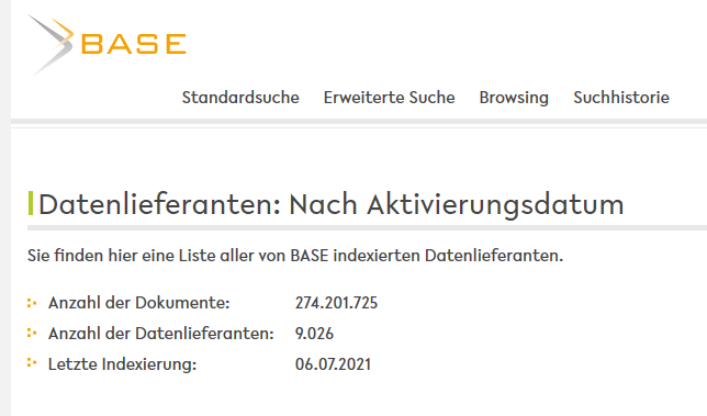 ub_bi's tweet image. In unserer wissenschaftlichen Suchmaschine BASE sind jetzt Dokumente aus mehr als 9.000 Datenlieferanten indexiert. BASE ist auch in unserem Katalog:plus integriert und kann direkt unter base-search.net durchsucht werden #BASEsearch #OpenAccess #ub_bi