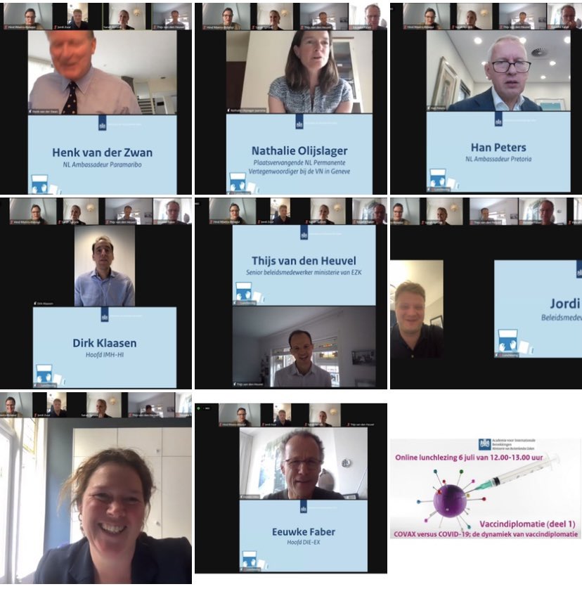 HBidaoui's tweet image. Veel dank🙏 aan moderator @sarah_spronk ,sprekers @PMGrotenhuis EeuwkeFaber🇪🇺@HanPetersSA 🇿🇦 @nathalieolij 🇺🇳@ajordokuskwak HenkvanderZwan🇸🇷 DirkKlaasen @TMVDH voor de mooie inbreng tijdens de #vaccindiplomatie lezing💉🦠 &amp;amp; aan alle deelnemers🌎 @MinBZ @BZacademie #VaccineForAll