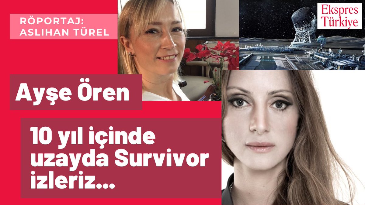 İlk Türk uzay mimarı Ayşe Ören: "On sene içinde uzayda spor yapıp Survivor izleriz.

youtube.com/watch?v=V_ht-q…

Deep Space Industries ile çalışan Ören'in, YKS'ye giren öğrencilere meslek tavsiyesi ne oldu. 

Hangi bölümler geleceğin mesleğini vaat ediyor.

Yeni uzay projesi