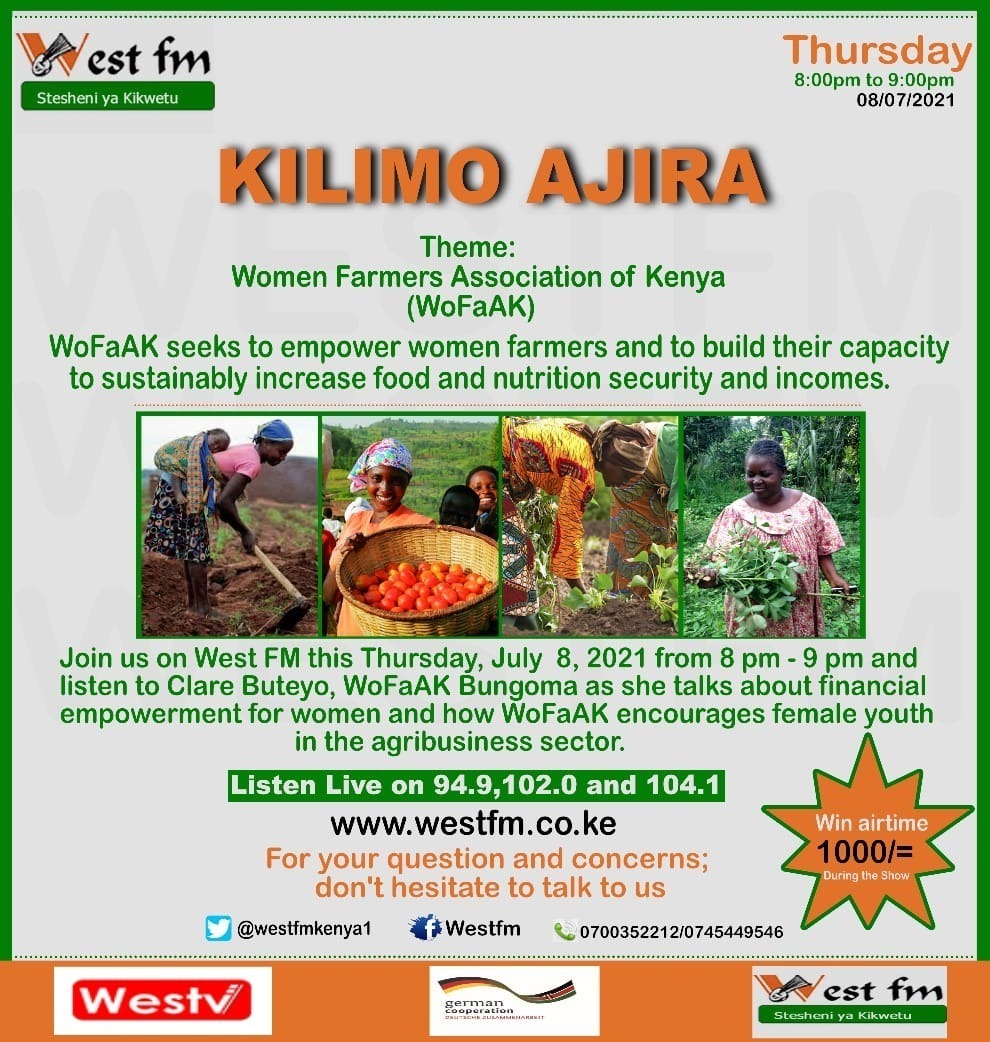 Tune in <a href="/WestFMKenya1/">West FM Kenya</a>