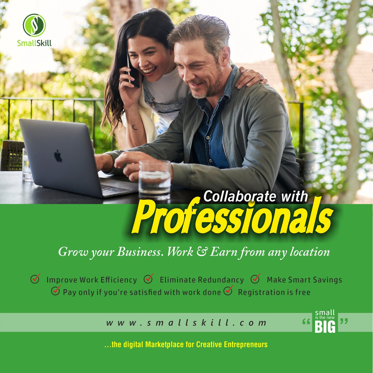 SmallSkill's tweet photo. #Engage or #Collaborate with #freelance #talents and #Skill #professionals. #Work and #Earn from any location. #Hire or #GetHired to solve and #grow your #business. Registration now. Its free.

#success #motivation #job #employment #qualification #careers #Dailyincome https://t.co/Nl3RMKYw59