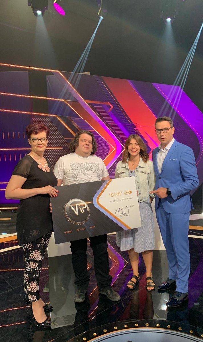 Sveicam mūsu erudīto skolotāju komandu ar uzvaru TV spēlē "Veiksme. Intuīcija. Prāts."!