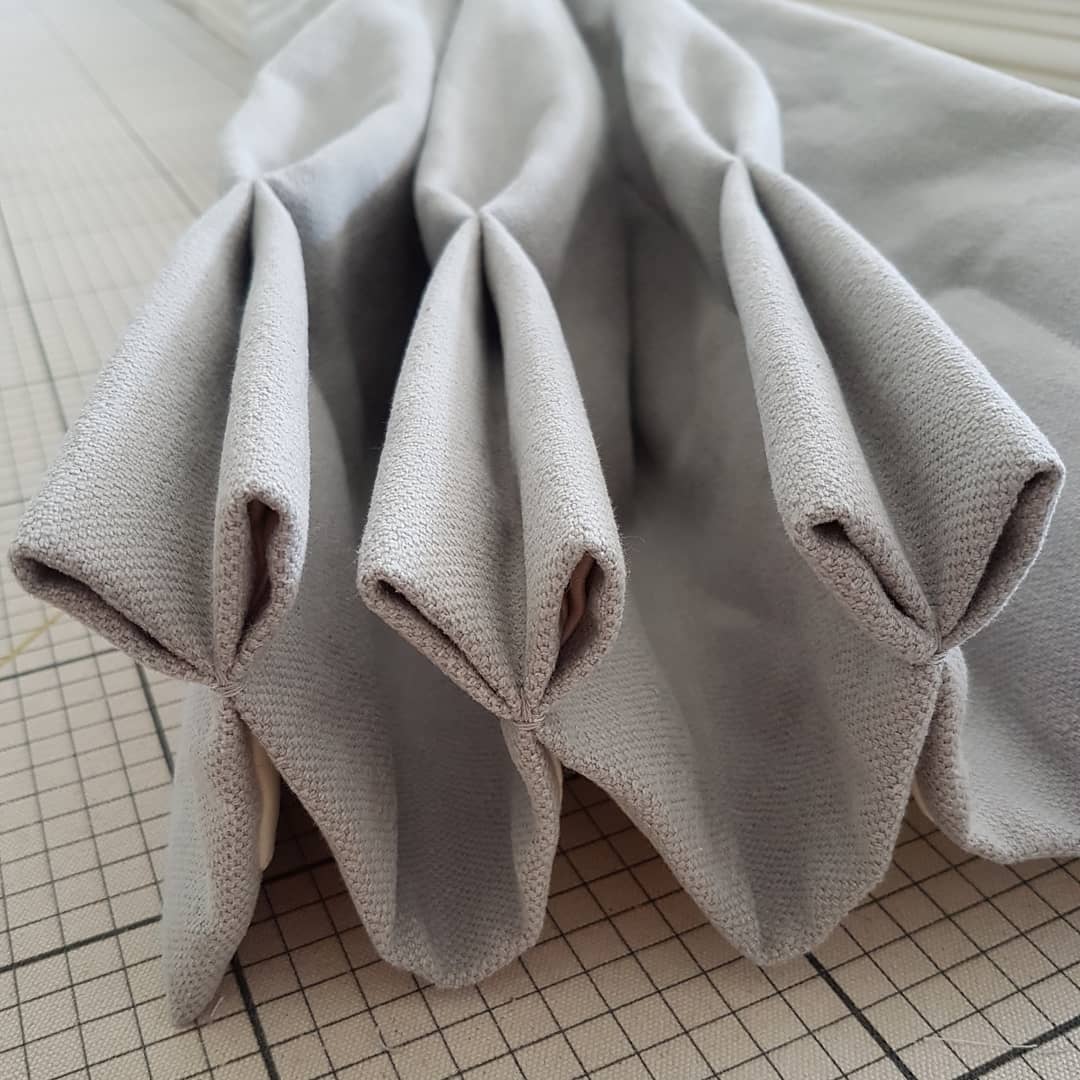 VACurtains's tweet photo. Completed interlined double pleat lounge curtain.  Fabric linara by #romo_fabrics.  Working on matching tiebacks.  #loungemakeover https://t.co/tEZdzQidsT