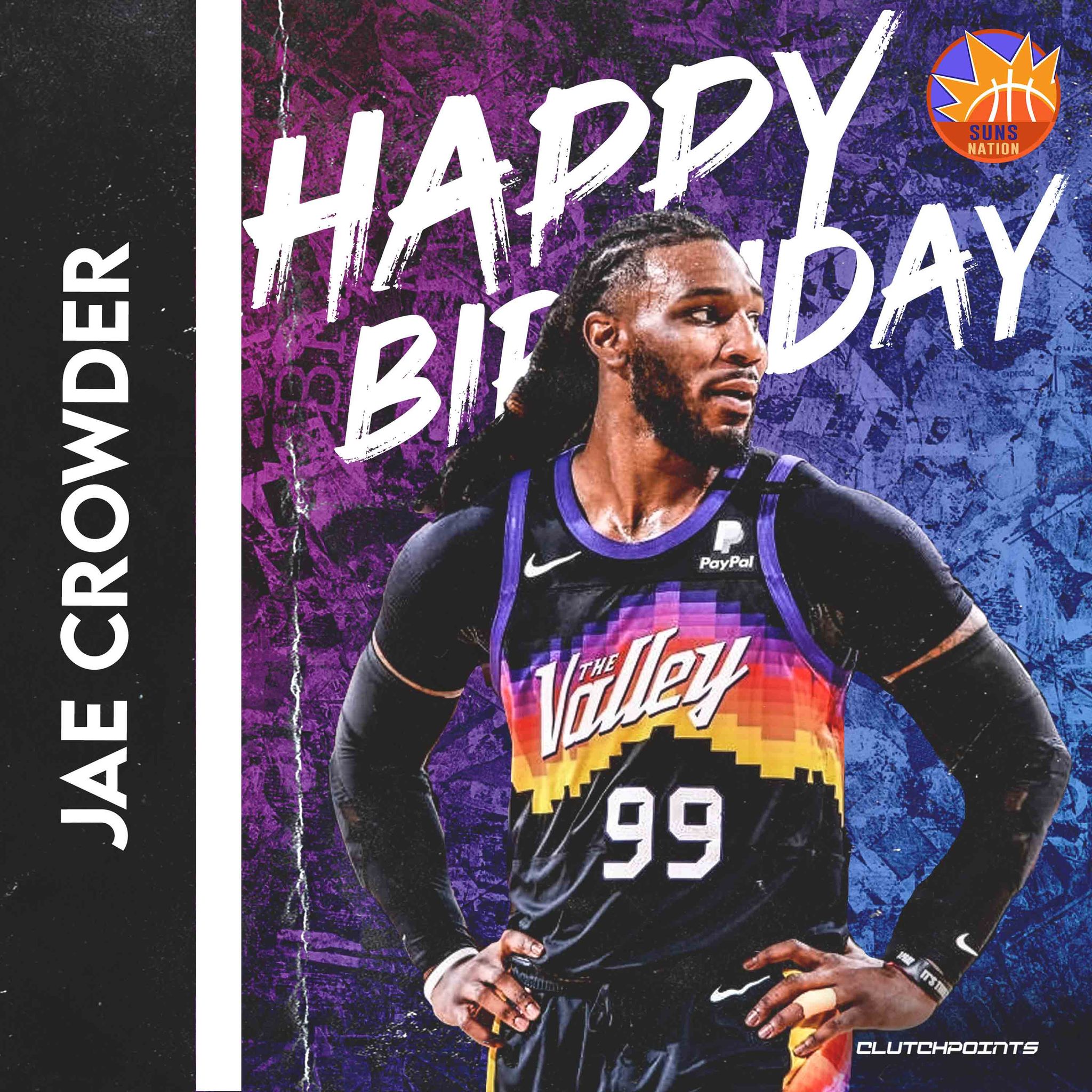 Join Suns Nation in wishing Jae Crowder a happy 31st birthday!  