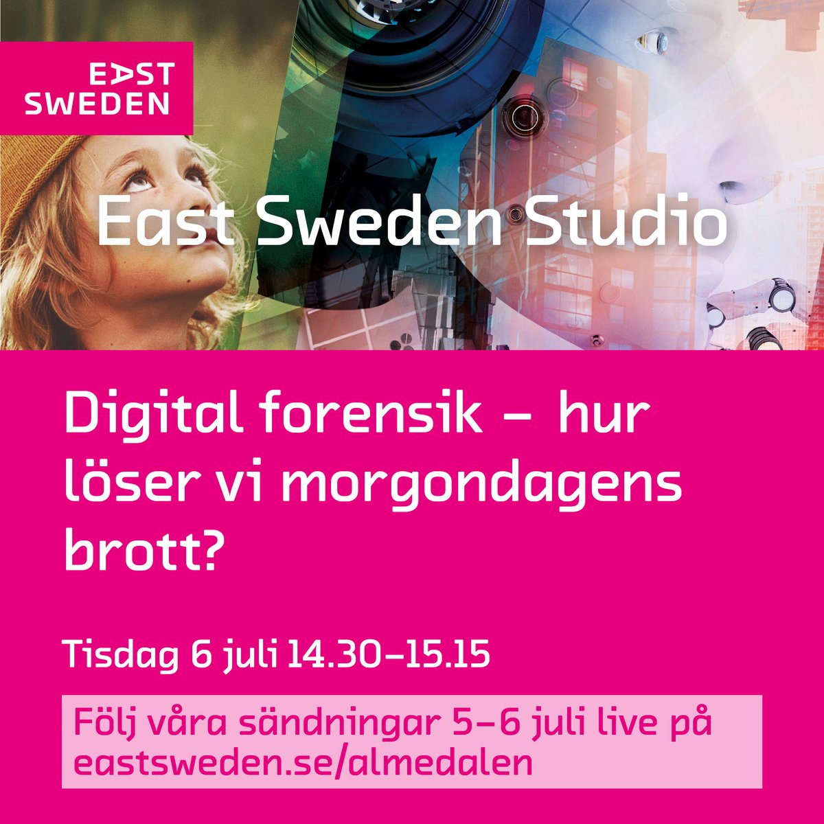 Just nu: Vad krävs för att komma åt den nya digitala kriminaliteten – och hur kan vi bli bättre på att använda digital teknik för att lösa traditionella #brott? 
Östergötland kan få ett nationellt kompetenscentrum inom digital #forensik.
👉 eastsweden.se/almedalen