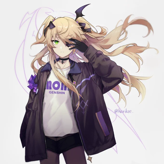 clothes study ft. the Prinzessin 🦇 #Genshin_Impact #原神 #Fischl  #rkgk 