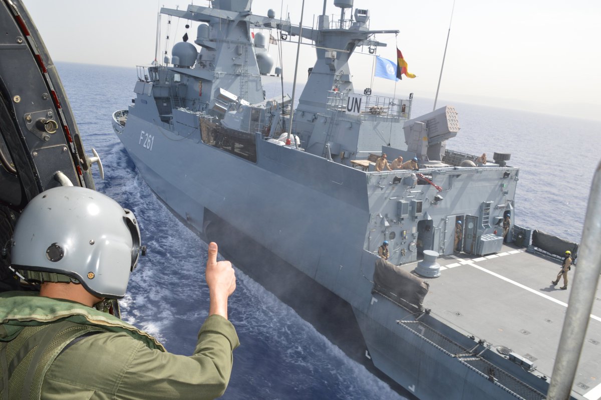 Bw_Einsatz's tweet photo. Bei #UNIFIL im Libanon hat die Korvette „Magdeburg“ ihren Auftrag bei der #BundeswehrimEinsatz beendet. Sie war bei der MTF Teil des einzigen maritimen Verbandes der #VN und hat die Einfuhr von Waffen und illegalen Waren in den Libanon verhindert. Mehr: https://t.co/3FEeG5G9kz https://t.co/pQXqH3HIXf