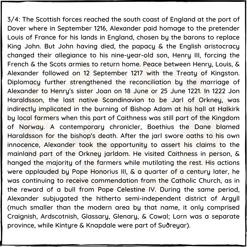 BritishHistorym's tweet photo. #otd 6 July 1249 - King Alexander II of Scotland died.
He was King of Scotland from 1214 until his death.
#KingAlexander #AlexanderII #KingofScotland https://t.co/7DkF6UzVEm