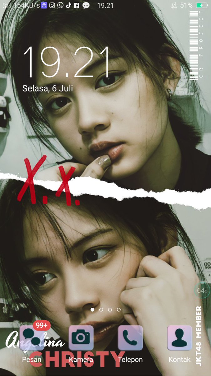 jemikustiwaa's tweet image. GRATIS WALLPAPER MEMBER JKT48 HD FULL 33 MEMBER "XOXO EDITION"
Link Download : pastelink.net/3100c
Contoh :