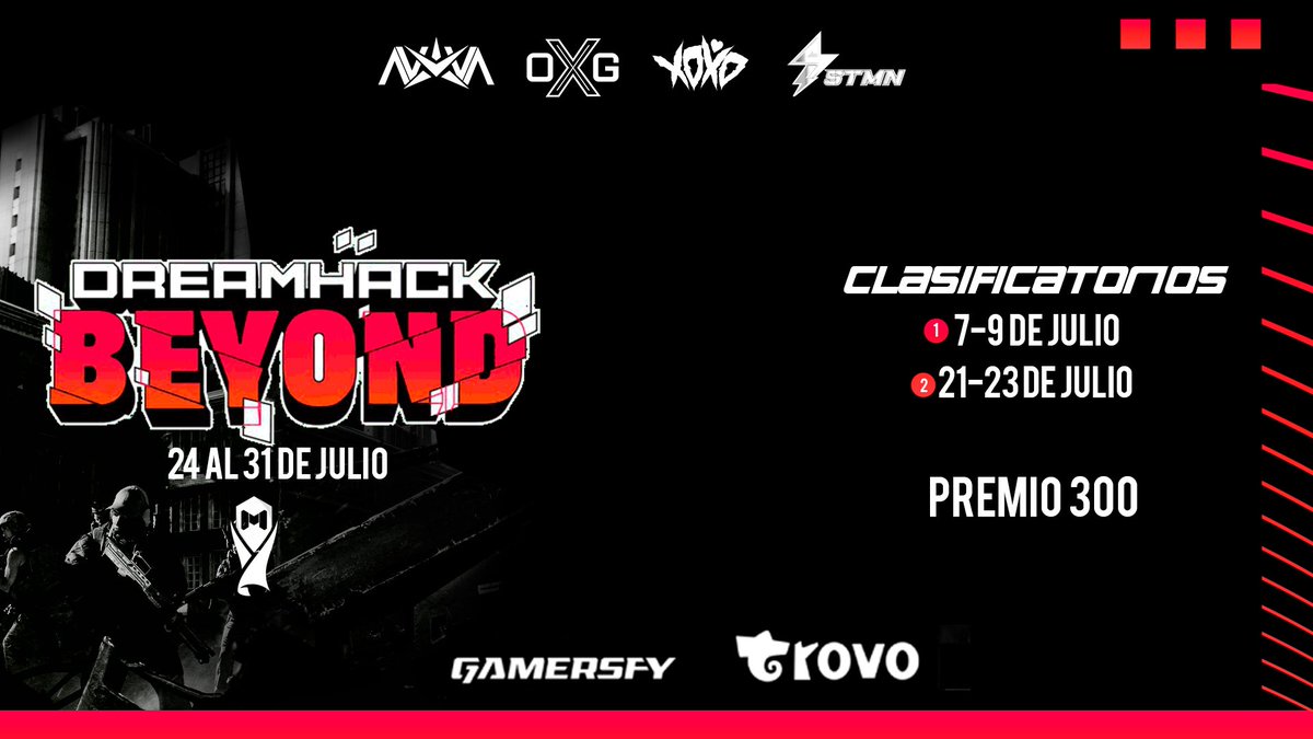 Traemos la @DreamHackSpain de <a href="/CoDMobileSports/">COD Mobile Esports News</a> con la ayuda de <a href="/trovolive/">Trovo Live</a> &amp; <a href="/gamersfy/">Gamersfy</a> 

🇪🇺 Los mejores equipos europeos

💶 300€ en premios 

📅 Finales del 24 al 31 de julio 

📈 Cuenta para el ranking de <a href="/TheGalaxyNews/">The Galaxy News</a> 

Registros y más información en discord.gg/hKxDeqk