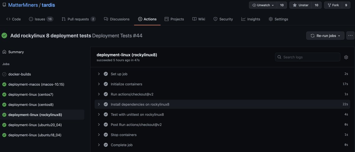 matterminers's tweet photo. Our #cobaldtardis resource manager https://t.co/O5yThmHGyU to build federated compute infrastructures now runs deployment tests on @rocky_linux. Thanks a lot for your awesome work. 
-MG https://t.co/DDRxYalA5Z