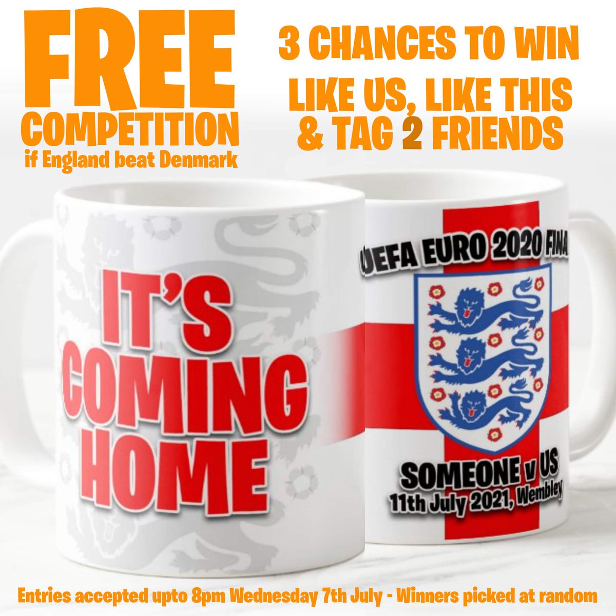 MuggedPrint's tweet photo. Instagram competition now on. Head to our insta page to enter. #ItsComingHome https://t.co/zz4f32OJcd