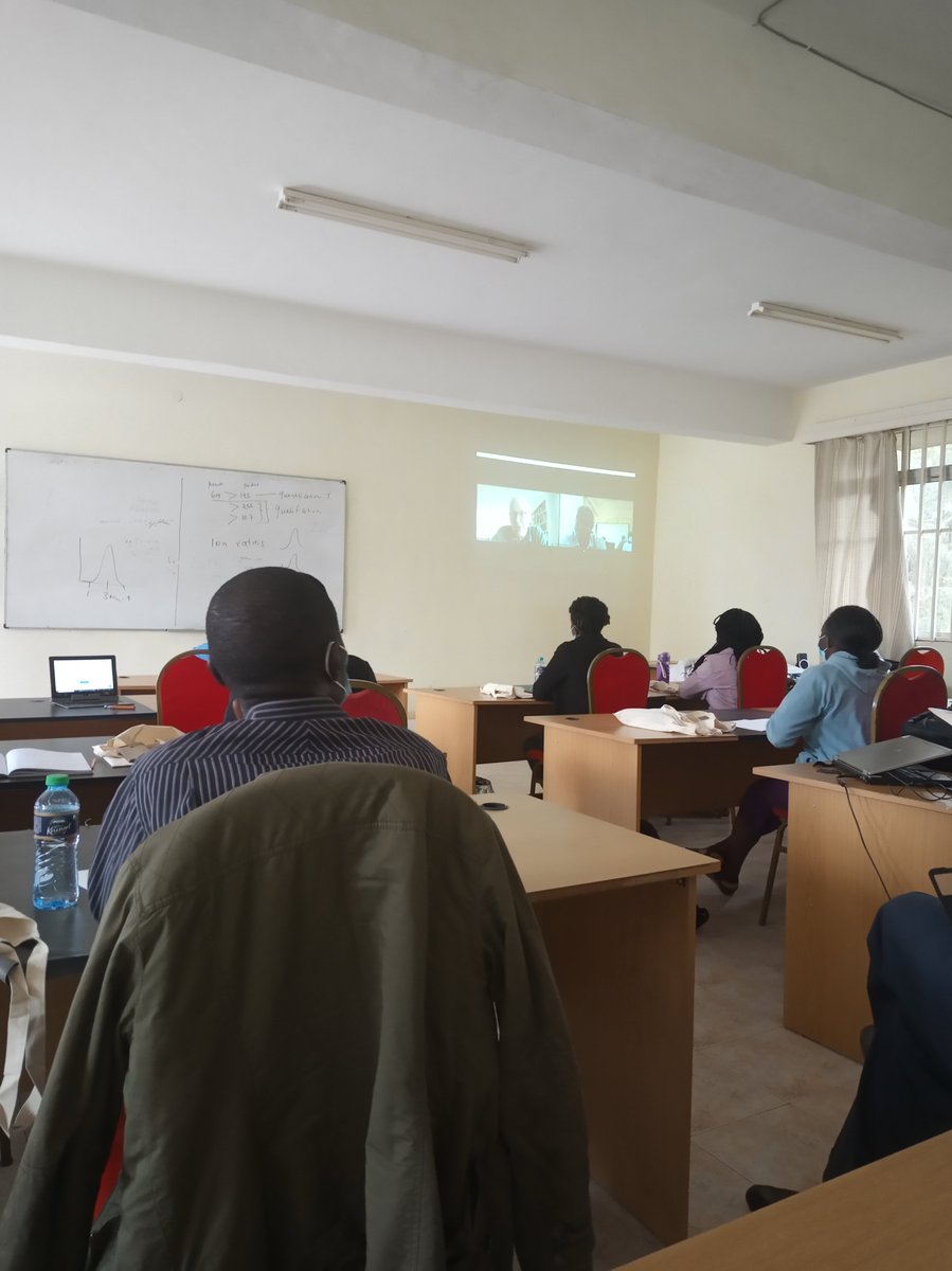 adhisouma's tweet photo. Q&amp;A zoom session with prof. Mathias Schafer at the LC-MS training workshop, Kenya
#PanAfricaChem
@RoySocChem @GSK @DiscoverJKUAT https://t.co/VEC5QAnjgo