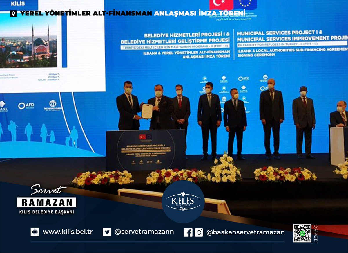 294 MİLYON HİBE Memleketimize Hayırlı Olsun ! 

Bugün Cumhurbaşkanı Yardımcımız Sn.Fuat Oktay’ın, Çevre ve Şehircilik Bakanımız Sn.Murat Kurum’un, İlbank, Fransız Kalkınma Ajansı ve Dünya Bankası yetkililerinin katılımlarıyla FRIT-II alt yapı projesi sözleşmesini imzaladık.