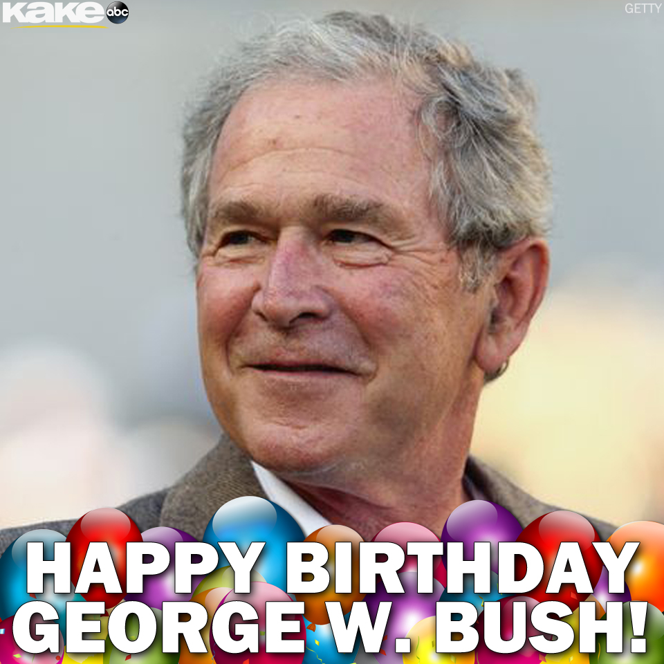 Happy birthday to former President George W. Bush! He turns 75 today.    