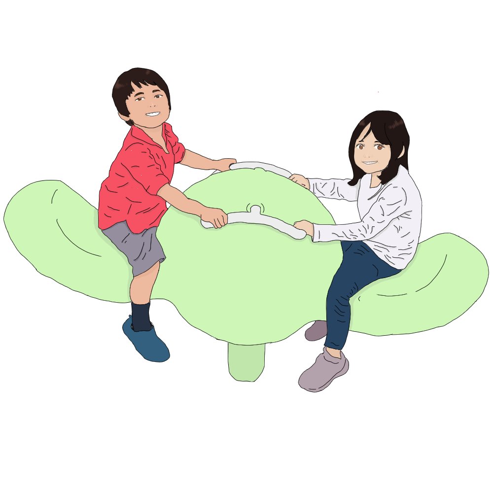 Totosaru V Twitter イラスト イラスト練習 子供 公園の遊具と子供を描いてみました