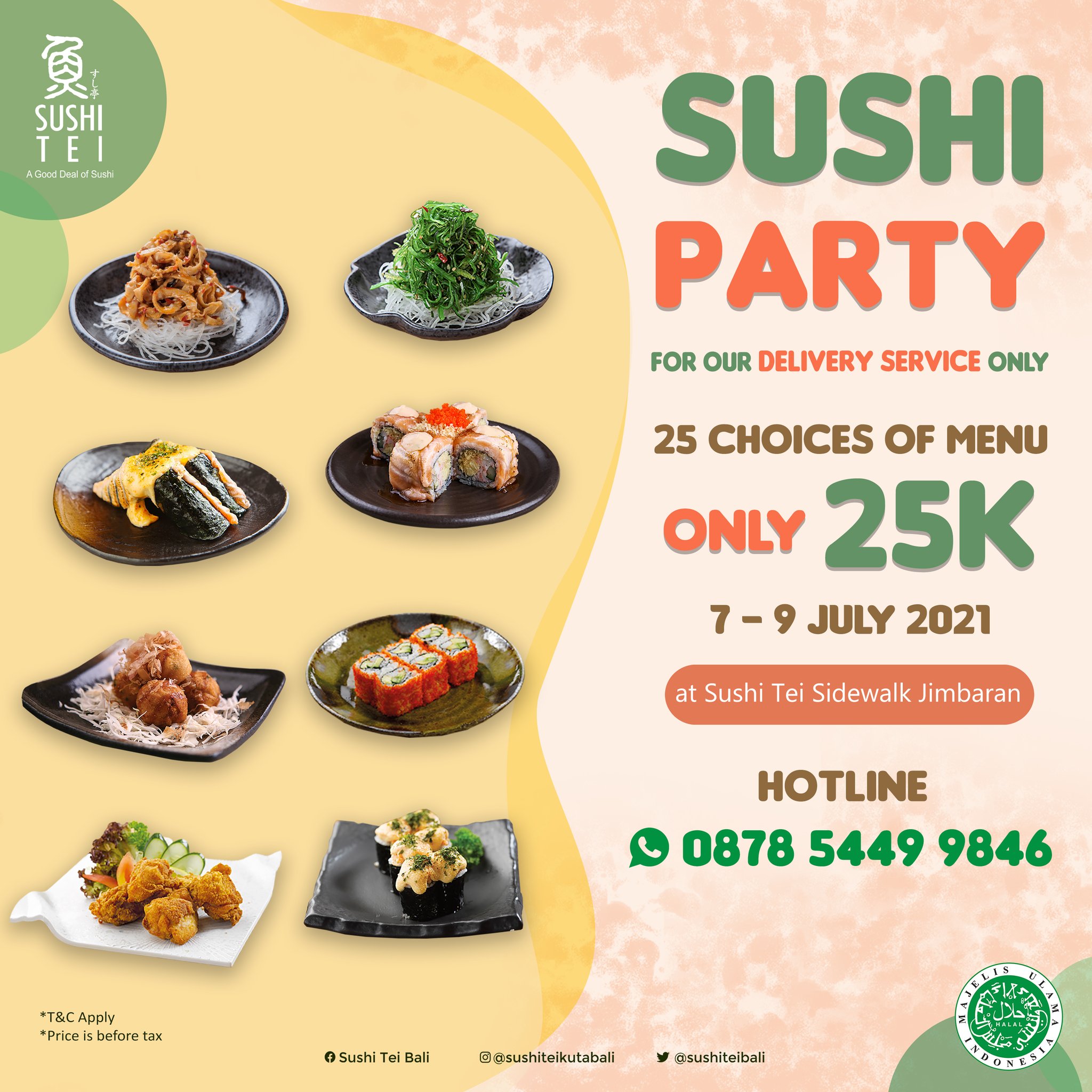 Sushi cheap tei delivery