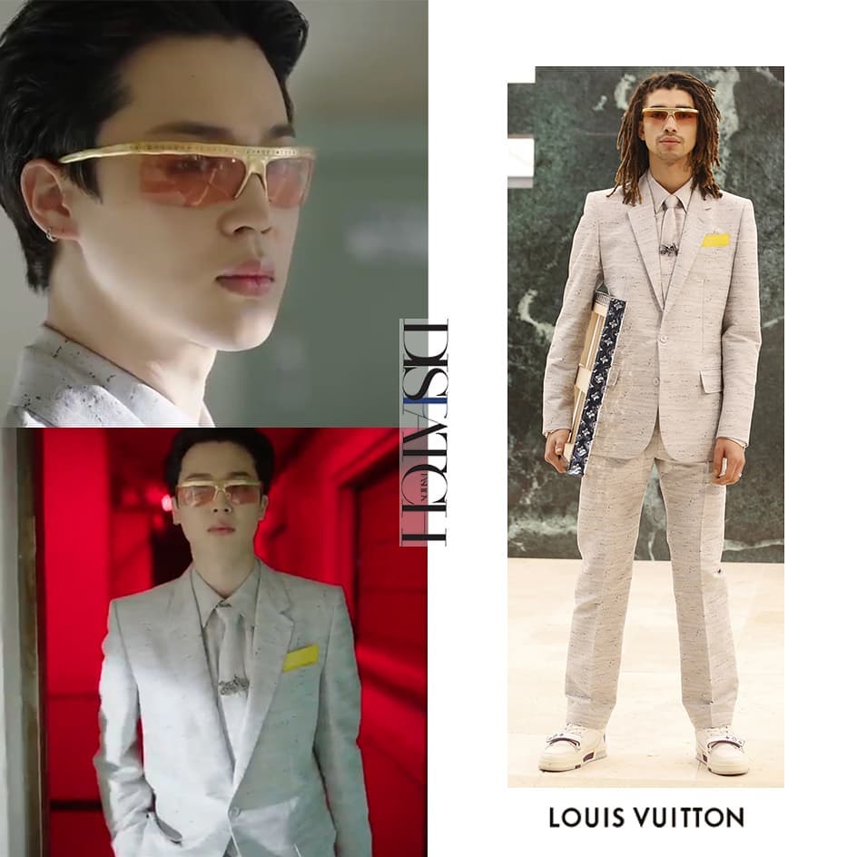 Louis Vuitton on X: #LouisVuitton Ambassador and @bts_bighit member #Jimin  shows off a silver tote bag from the collection at @ViriglAbloh's  #LVMenFW21 fashion show in Seoul. Watch now on Twitter or   #