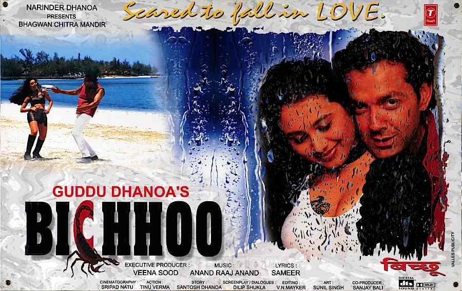 #21YearsOfBichhoo 7Jul2000
#BobbyDeol #RaniMukherjee #AashishVidyarthi #FaridaJalal #MohanJoshi

#Sameer
#AnandRajAnand

#GudduDhanoa