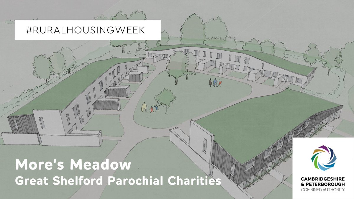 Day 2 of #RuralHousingWeek we celebrate More’s Meadow from Great Shelford Parochial Charities. A local almshouse charity, developing a beautifully designed scheme of 21 affordable rented homes at 50% of the market rates in their village Read the case study bit.ly/2Tllf56