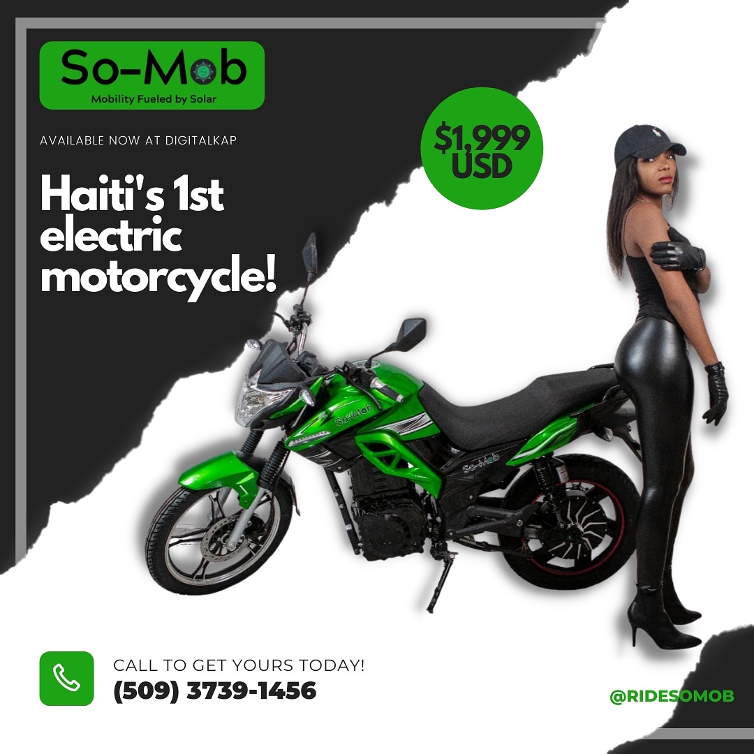digitalkaphaiti's tweet photo. #gosolarhaiti #ridesomob #electricvehicle #evcycle #DigitalKap #greenenergy #solarpower #solarenergy #Haiti #caribbean https://t.co/5Mt7vMTb6I