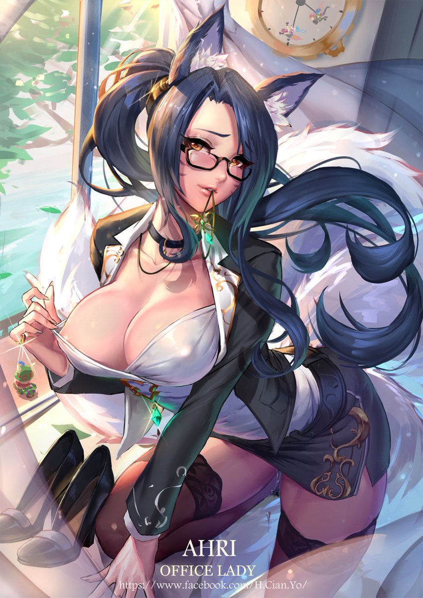 OllyOlivia's tweet photo. Good afternoon Boss~ I’ve moved all your appointments to 10 and forward as you have requested.
But I must ask.. Why did you put just my name on the schedule, for the next 2 hours?
{#LewdRp #Nsfwrp #SexRol #SecretaryRp #Workrp #Ahri #Ahrirp}
Artist: cianyo https://t.co/bXF7RoER4v