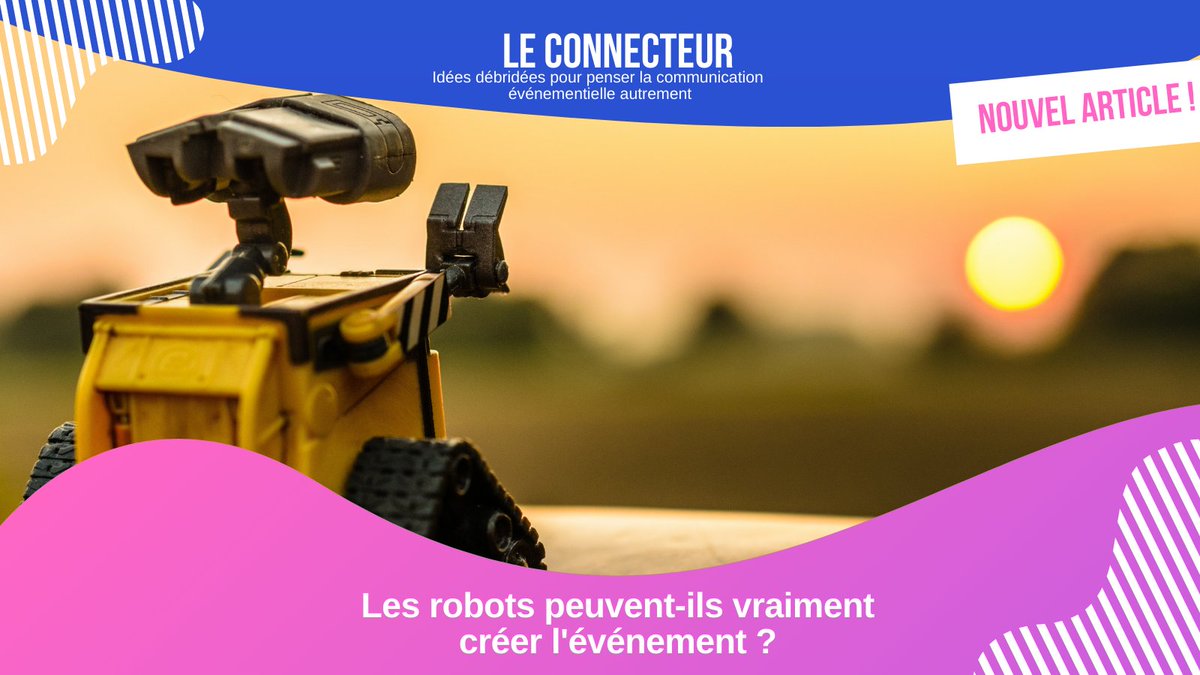 Les robots peuvent-ils vraiment créer l’événement ? Etat des lieux des usages de la robotique dans l'événementiel via Le Connecteur 🔌 , le blog de LÉVÉNEMENT bit.ly/3yqNf6f

#eventprofs #robots #LÉVÉNEMENT #zoomfatigue #event #robotique #human2human #liensocial