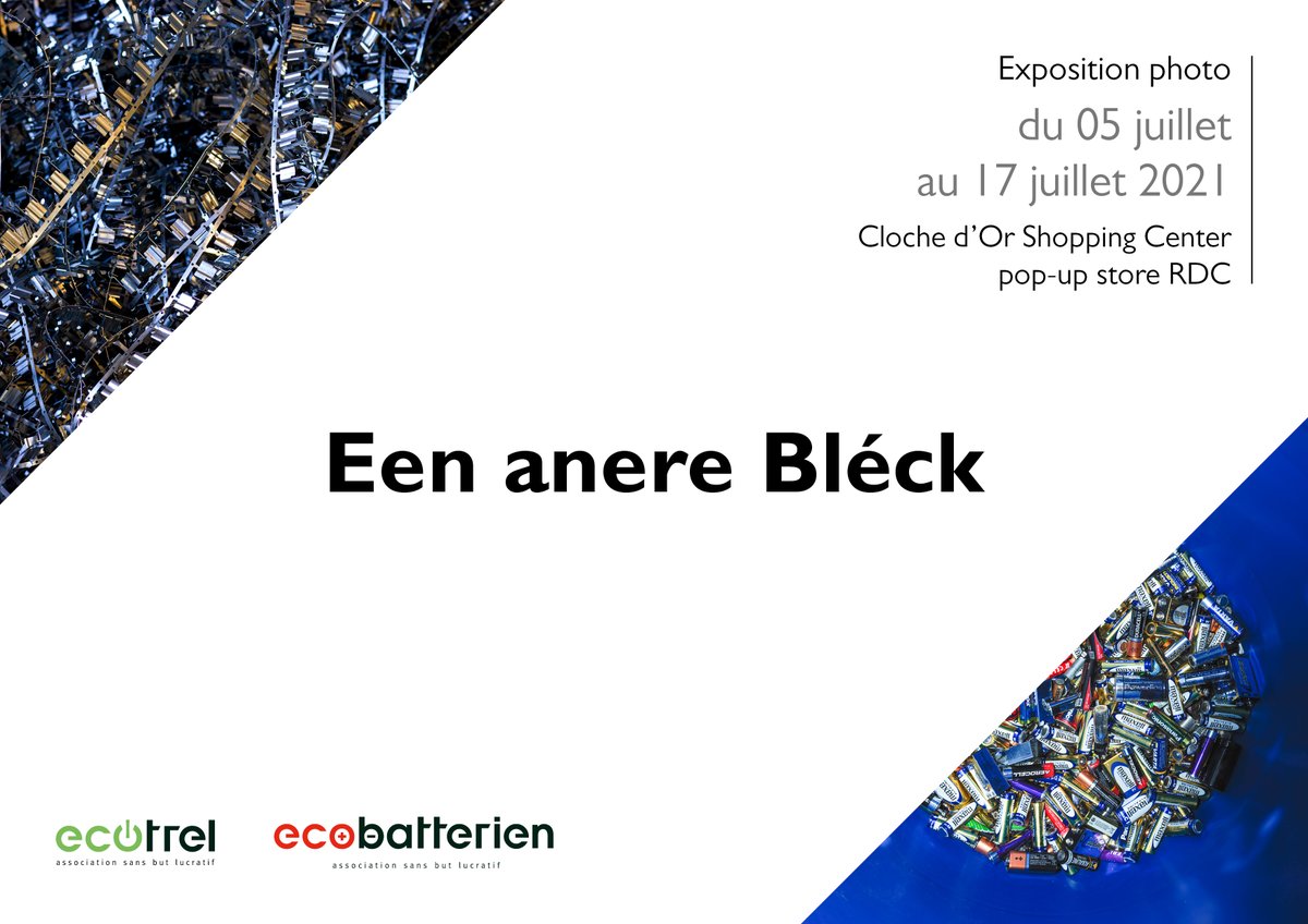 EcotrelAsbl's tweet photo. Retrouvez notre exposition photo au centre commercial de la Cloche d'Or du 05 au 17 juillet 📸

Find our photo exhibition at the Cloche d'Or Shopping Center from July 5th to 17th 📸 https://t.co/gqQYx4lZcP