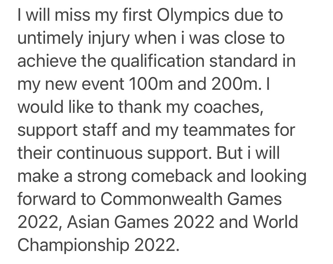 Hima Das tweet media