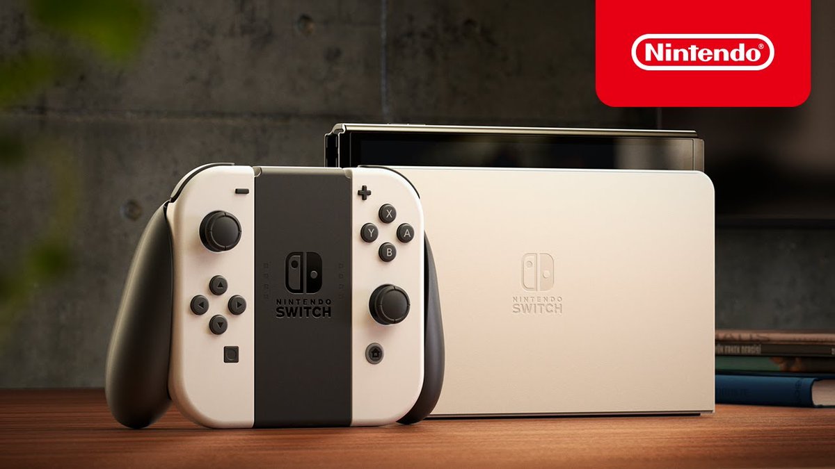 OLEDSwitch's tweet image. Nintendo Switch OLED Model will release Oct. 8, 2021, for $349.99.

✅ Vibrant 7-inch OLED screen
✅ Wide adjustable stand
✅ A dock with a wired LAN port
✅ 64 GB of internal storage
✅ Enhanced audio

Follow for the latest #NintendoSwitchOLED news.