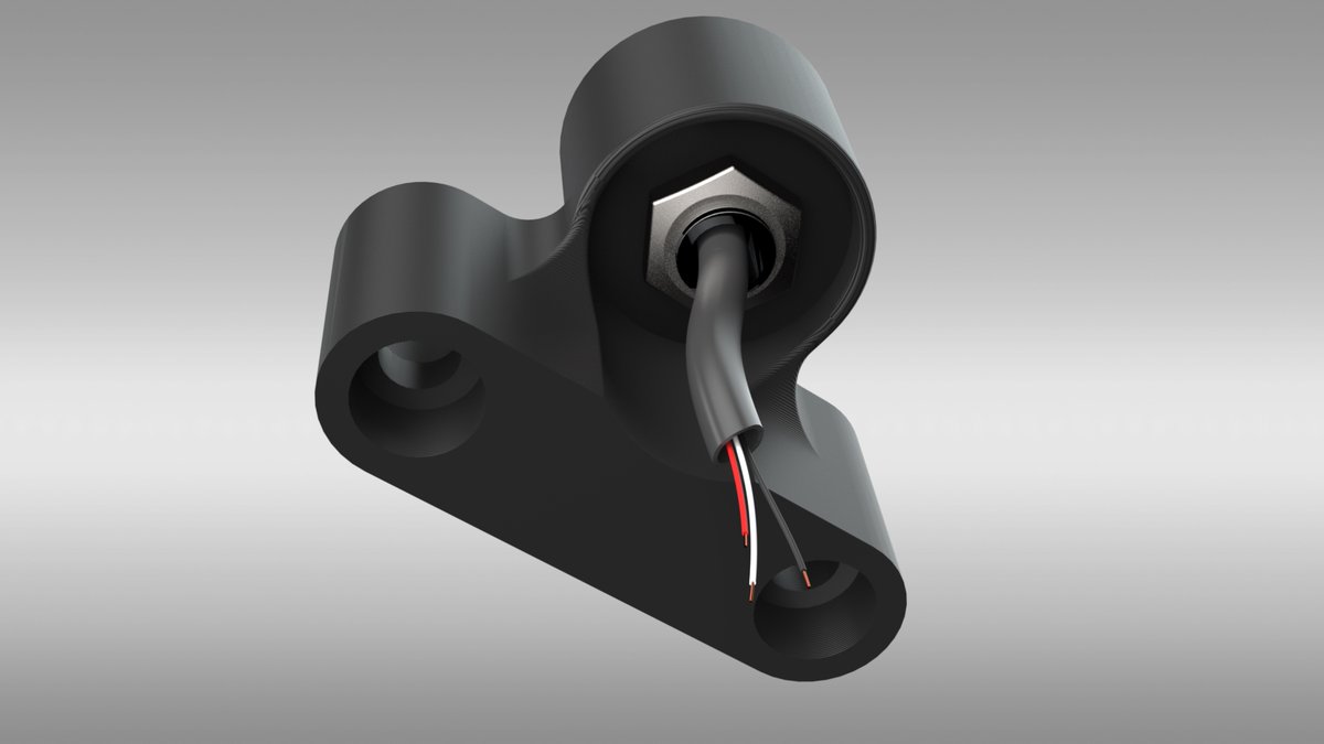 JesseSpragueCAD's tweet photo. Anyone do any fun projects over the long weekend? I didn't have much time but I modeled up a mount for my key-less ignition retrofit on the Buell. Picked the kit up from one of our customers, The Motoworks! It's on the printer this morning and hopefully on the bike this evening! https://t.co/M8Q5rBWZ9S