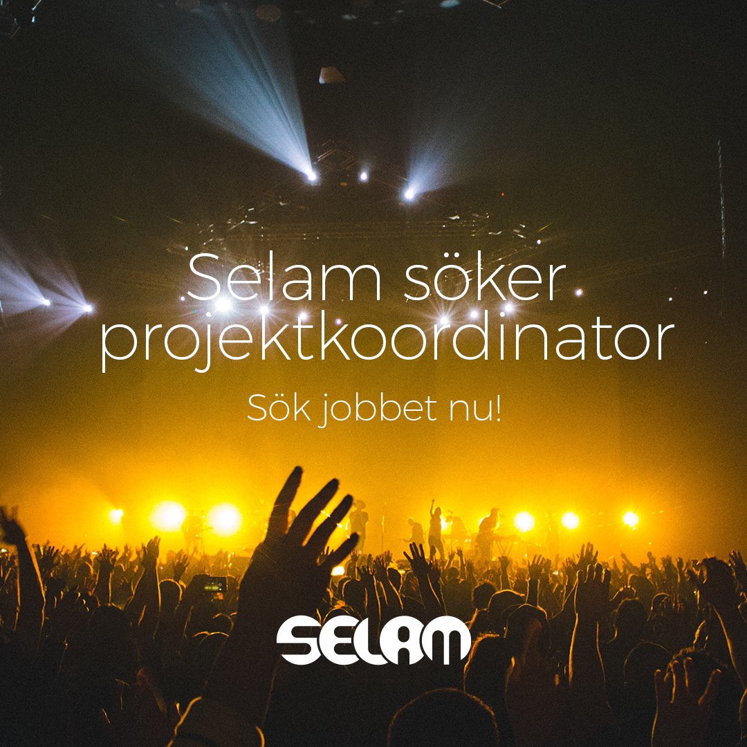 We’re hiring a Project Coordinator!
For more info: selam.se/news/3254/