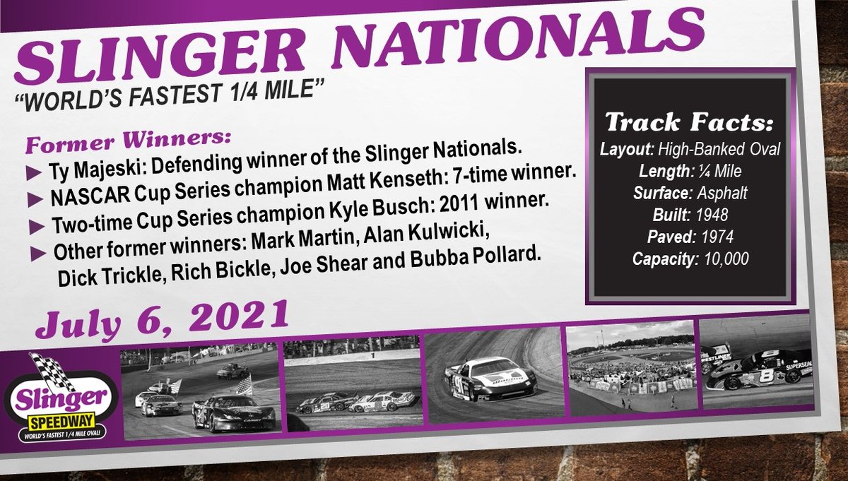 Racing on a Tuesday? ✅ More racing in Wisconsin? ✅ The #SlingerNationals (tonight at 5:30 pm ET) will be broadcasted on @speed51dotcom. I know I'll be tuned in and watching it 🤙🏼 Anybody want a promo code to watch for FREE? RT and favorite to enter. I'll pick 2 winners 🏁⬇️