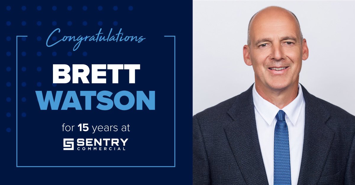 Sentry_Comm's tweet photo. Sentry Commercial celebrates more work anniversaries #PerSquareFoot! This month, we are congratulating Brett Watson on 15 years with the company. Thank you, Brett, for the care, collaboration, and expertise you’ve brought to Sentry Commercial and beyond!
https://t.co/wvSzeDeDrJ https://t.co/rSsOTZoN69