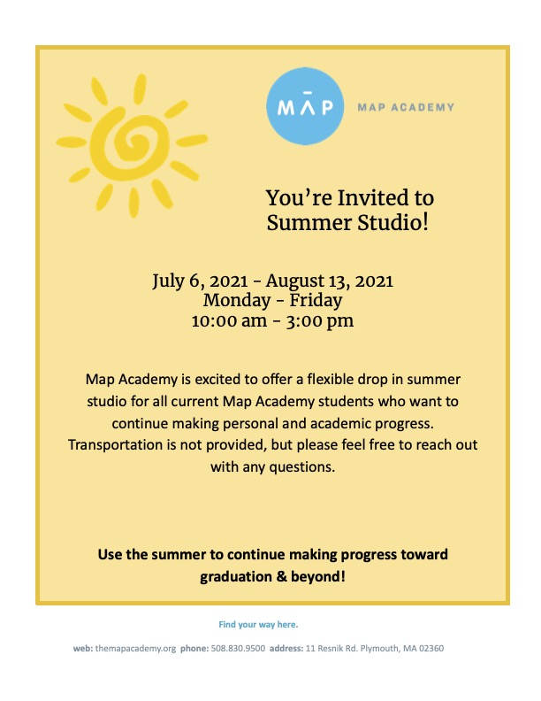 themapacademy's tweet image. Summer Studio is OPEN! 

Students, we&apos;re excited to offer this opportunity for you to keep making progress toward your academic and personal goals. Teachers &amp;amp; support staff are available daily. See you soon!