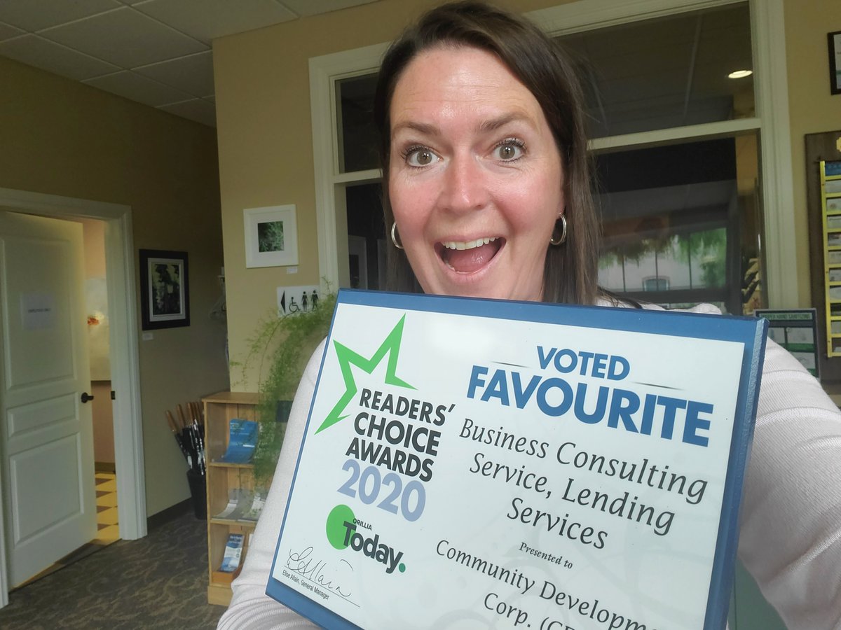 OrilliaAreaCDC's tweet photo. THANK YOU! We're so honored to receive the 2020 Readers' Choice Awards for Business Consulting Services AND Lending Services from
@SimcoeNews
#OrilliaAreaCDC #Orillia #Severn #OroMedonte #Ramara #Rama #OrilliaLakeCountry #MySimcoeCounty #CommunityFutures https://t.co/jPVxqNyhAL
