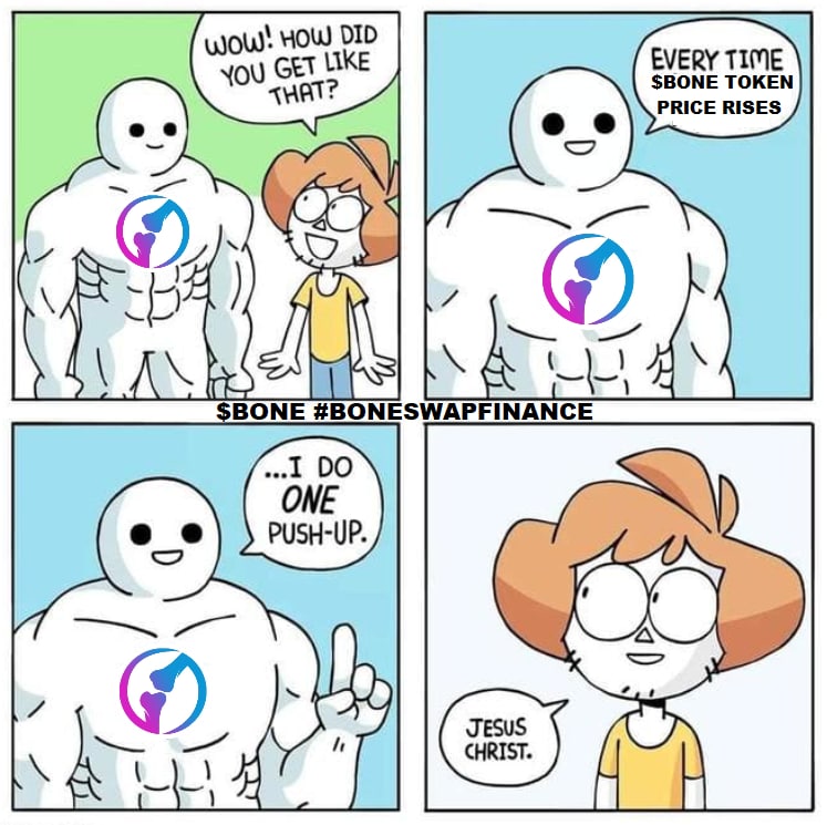 AlfredWaling's tweet photo. @boneswapfi got something good 🙈 tg: JohnCrushit 

@boneswapfi

 One push up for every rise , Easy #BONETOKEN #BoneswapMeme #Polygon #Crypto #Matic #DeFiFarms 

@StarlordCrypto 
@Trialan29321432 
@RemerezWilliam 
@cryptokanoon 
@ashish343 

Right time to invest! https://t.co/pZa8BMu8EU