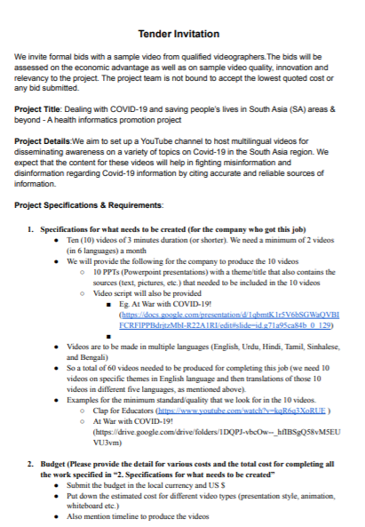 .<a href="/sig3i/">ASIS&T SIG III - ASIST SIG 3I</a> <a href="/sigsti/">ASIS&T SIG STI</a> <a href="/asist_km/">ASIS&T SIG-KM</a> <a href="/sig3i/">ASIS&T SIG III - ASIST SIG 3I</a> <a href="/asist_sigsm/">ASIST SIG SM</a> <a href="/asist_org/">ASIS&T</a> 
South Asia Chapter Project Team Invite Tenders/Bids from interested videographers &amp; Companies, for details please see attached invitation