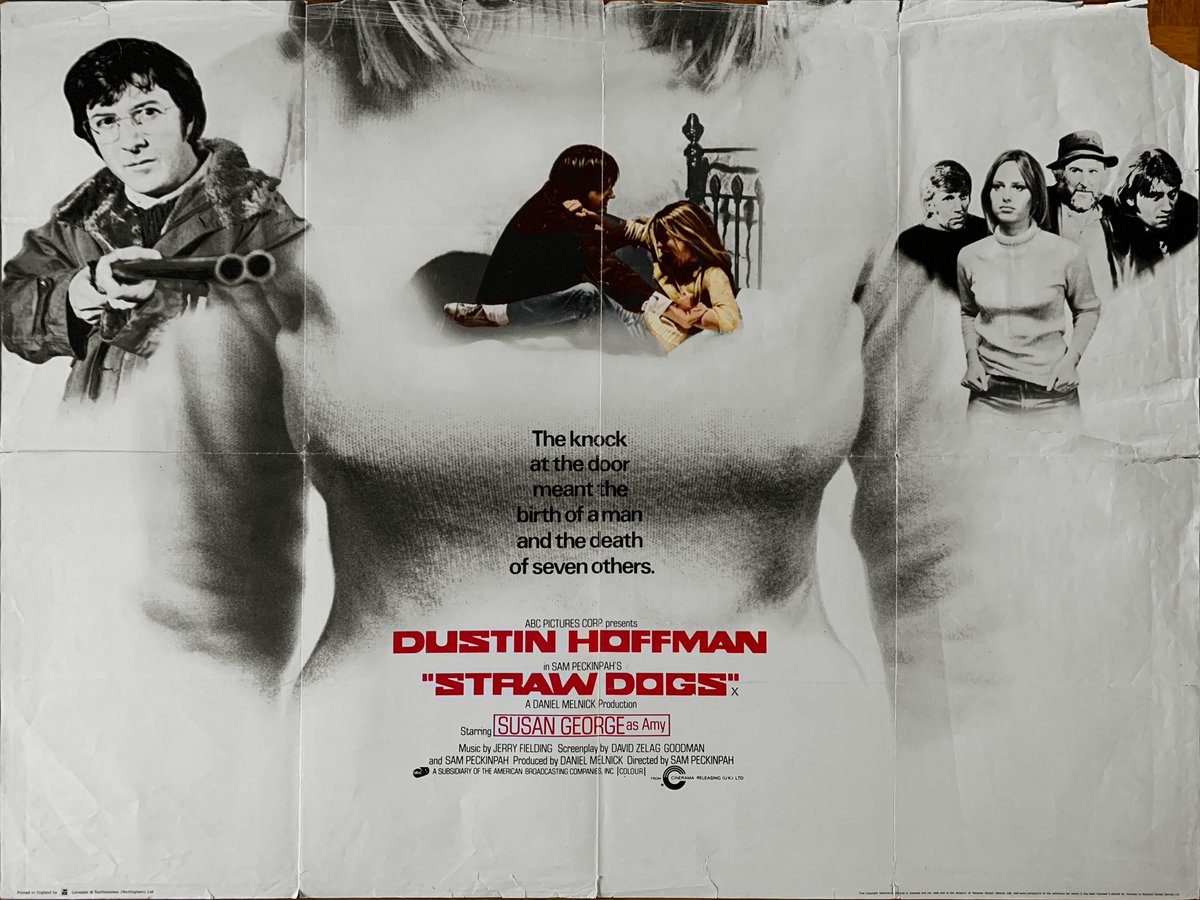 Постер сам. Susan George Straw Dogs 1971. Straw Dogs 1971 Постер.