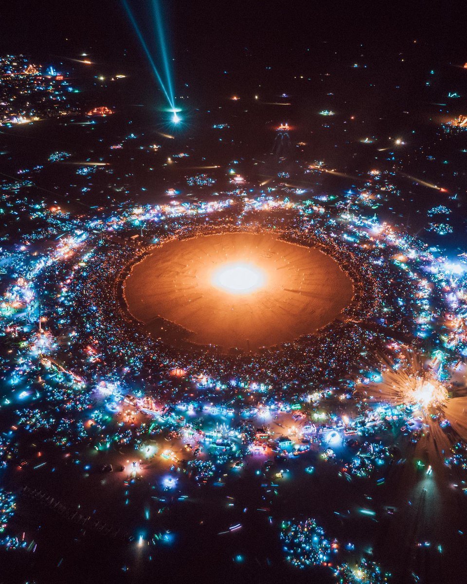Any Burners here? I shot this at Burning Man 2019. One of my favourite drone shots to date. I felt like I was looking at the Milky Way. Should I mint it? 😉