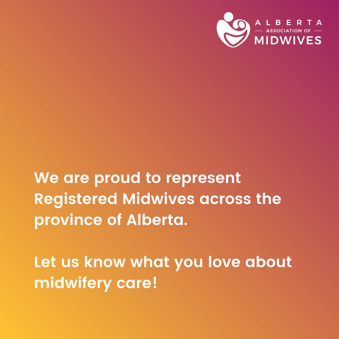 albertamidwives's tweet photo. We are proud to represent #RegisteredMidwives across the province of Alberta. We know they provide exceptional care for birthing people and their families.

Let us know what you love about midwifery care - answer in the comments!

#AlbertaMidwives #MidwivesMatter #BirthWorker https://t.co/rKB1AIt2kY
