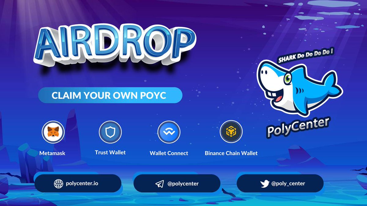 CryptoTown (@cryptotowneu) on Twitter photo 🚀 Airdrop: PolyCentre
💰 Value: $ 10
👥 Referral: $ 1
💸 Tokens: 100,000,000 + 10,000,000 POLYC
📊 Market: polycenter.io
🏦 Distribution Date: September 6, 2021
Talk with the Telegram Bot
t.me/PolyCenterbot?…
#Airdrop #FreeAirdrop #AirdropCrypto #CryptoTownEU 🚀 Airdrop: PolyCentre
💰 Value: $ 10
👥 Referral: $ 1
💸 Tokens: 100,000,000 + 10,000,000 POLYC
📊 Market: polycenter.io
🏦 Distribution Date: September 6, 2021
Talk with the Telegram Bot
t.me/PolyCenterbot?…
#Airdrop #FreeAirdrop #AirdropCrypto #CryptoTownEU