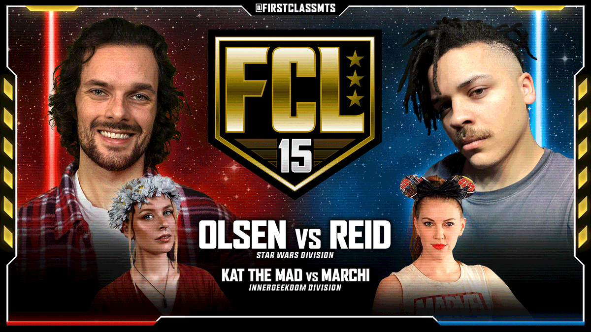FirstClassMTS's tweet photo. TODAY. #FCL15.
It's Kat "The Mad" vs. Keetin "Magic" Marchi in the undercard.
Then, Sonny "The Mic Drop" Olsen takes on Matthew "The Reckoning" Reid in the main event.
@bradgilmore and @stephsabraw have the call live at 3PM PT/6PM ET on https://t.co/Moj4DqrRdv! https://t.co/0eCTaBoH4m