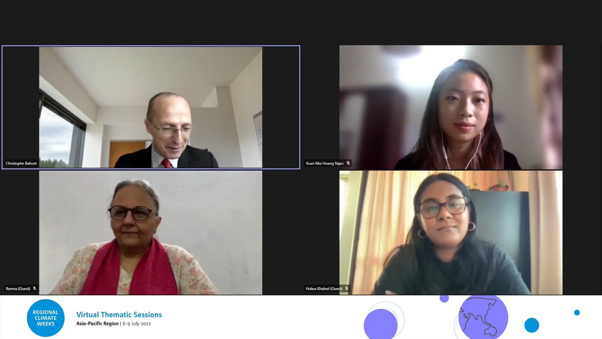 UNDPMaldives's tweet image. At the 1st session of Integrated Approaches for Climate Resilient Development of #ClimateWeekAP, @hulwar - a recipient of @GEF_SGP in 🇲🇻, highlighted how youth plays an important role in #ClimateAction, implementing creative &amp;amp; innovative ideas that allow us to connect w/ nature.